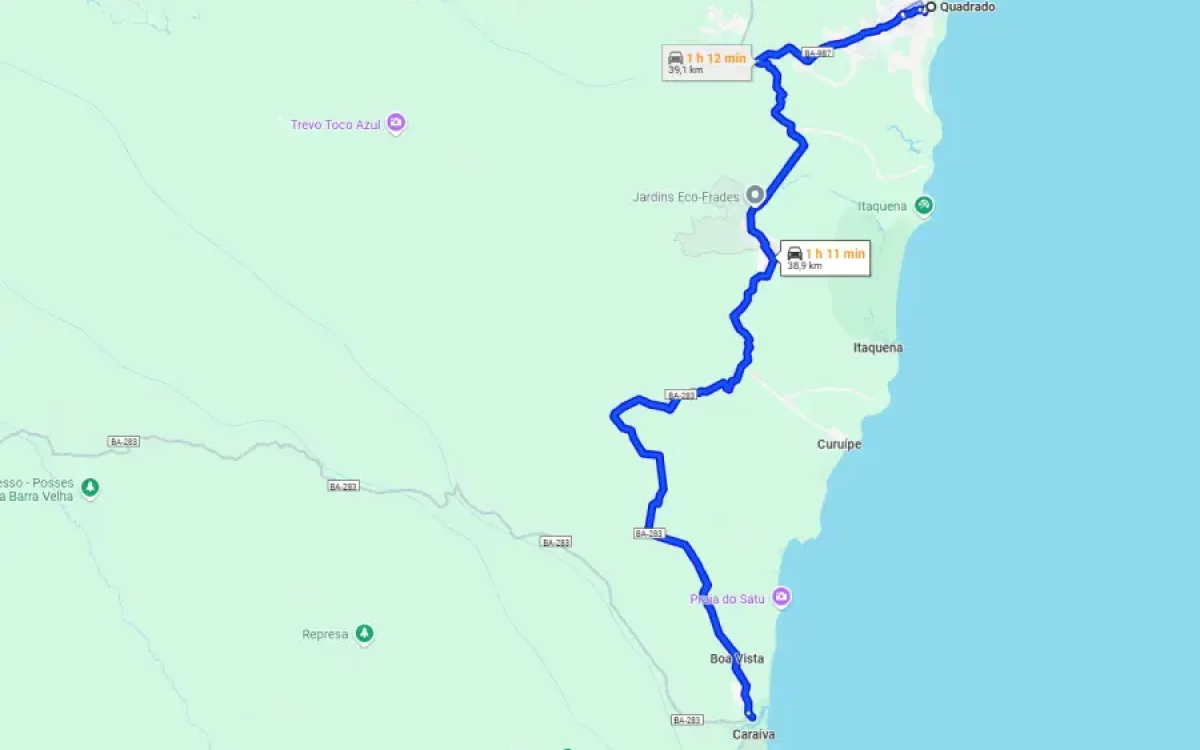 Como ir de Trancoso para Caraíva 
